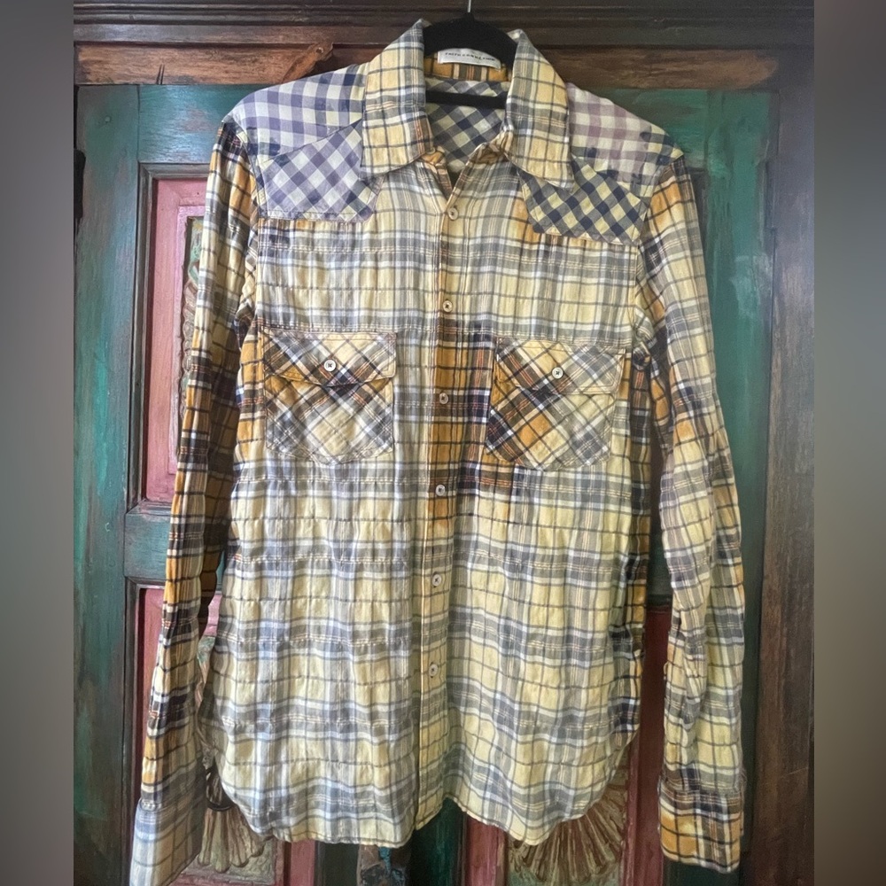 🪶Faith Connexion Plaid Cotton Flannel Shirt🪶
